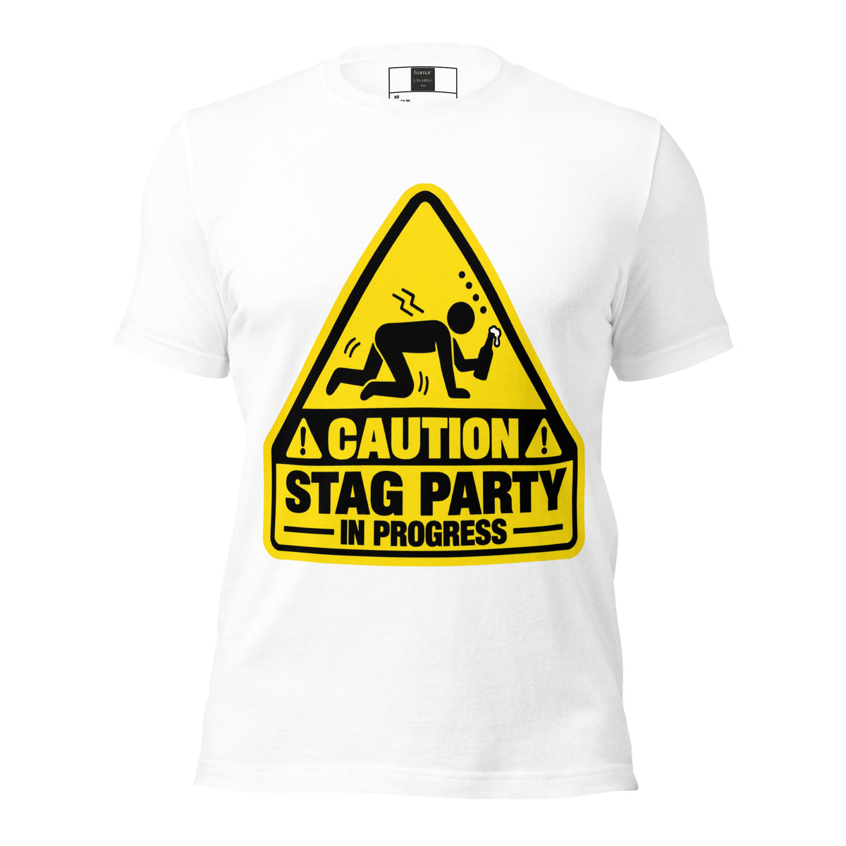 Caution Stag Party In Progress White T-Shirt