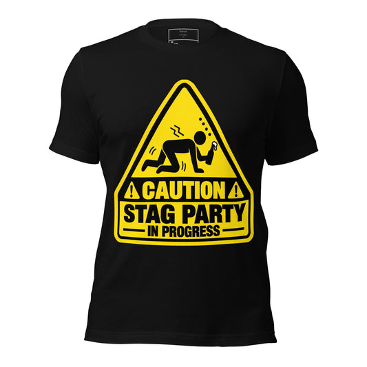 Caution Stag Party In Progress T-Shirt