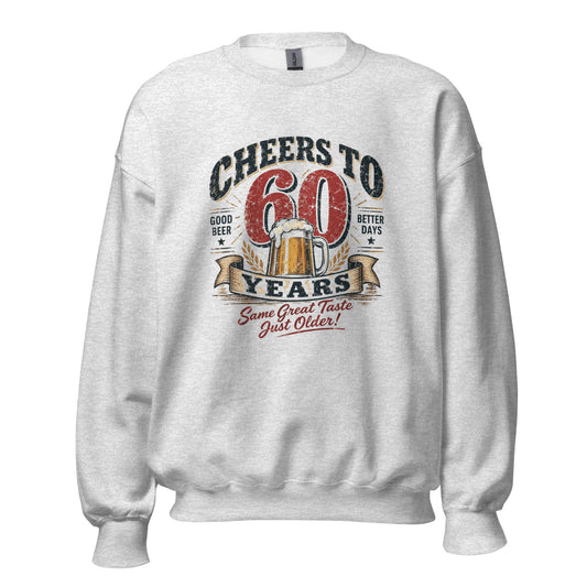 Cheers To 60 Years Grey Jumper