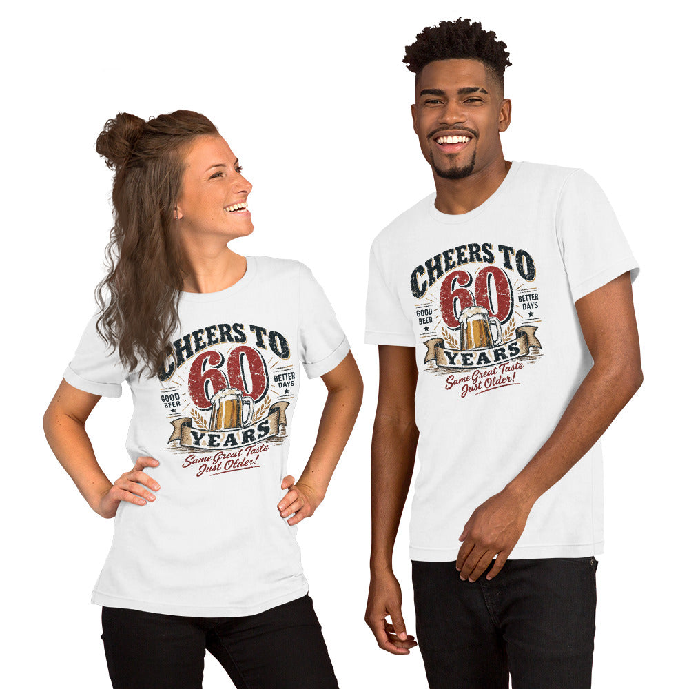 Cheers To 60 Years Unisex Tee