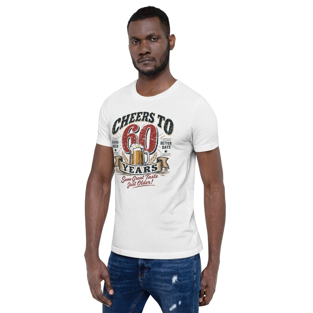 Cheers To 60 Years White T-Shirt