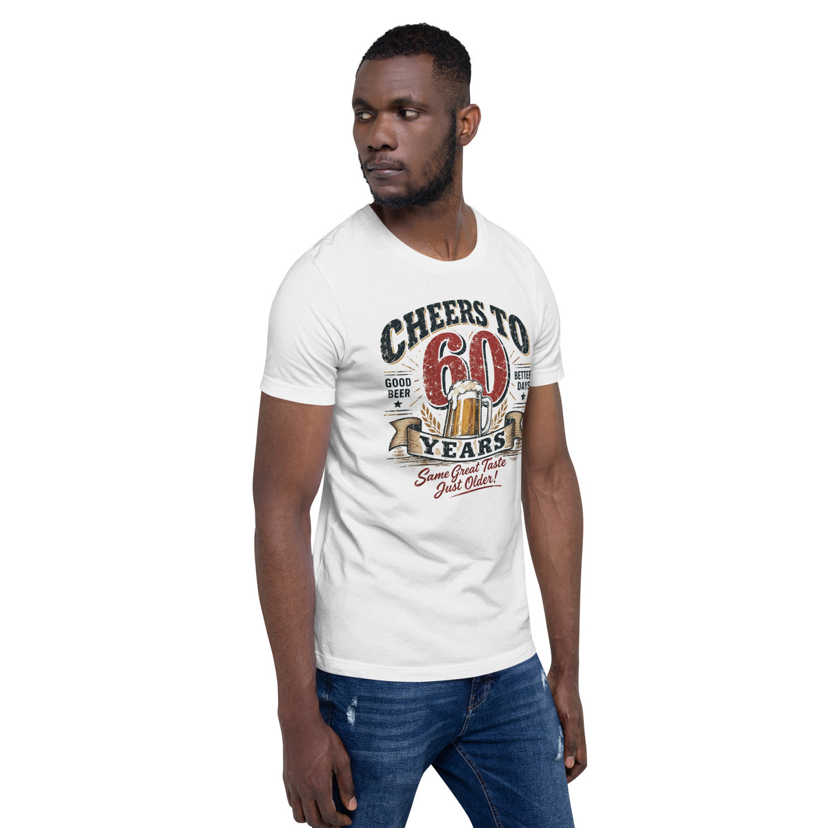 Cheers To 60 Years White Tee