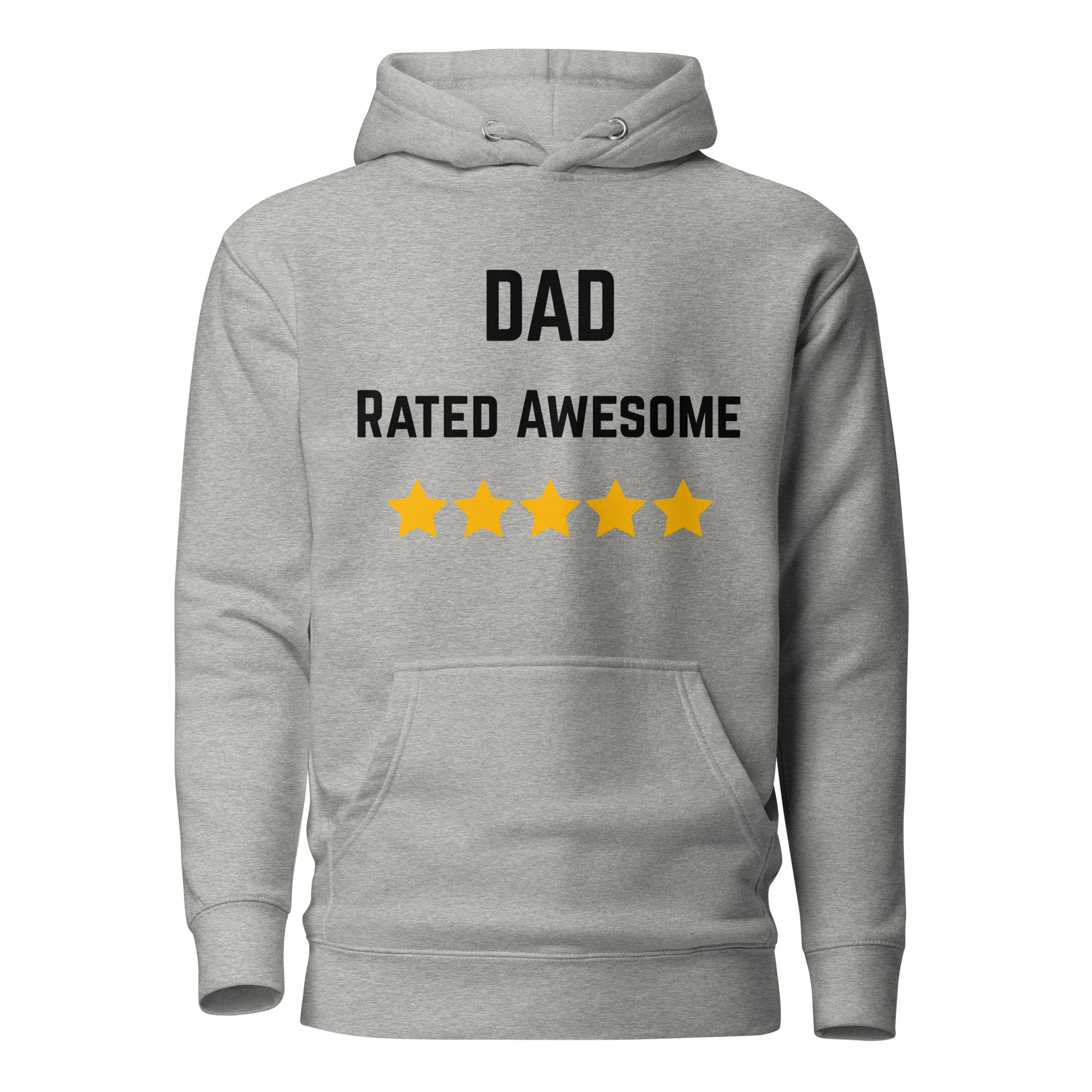 Dad Rated Awesome Grey Hoodie