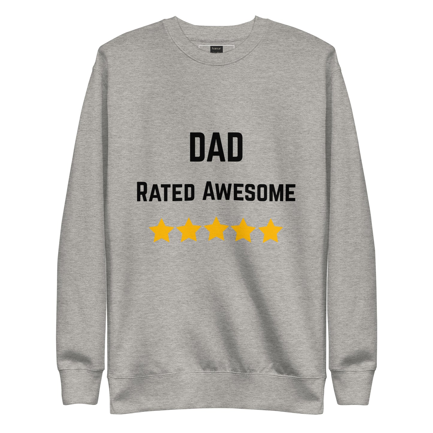 Dad Rated Awesome Grey Sweater