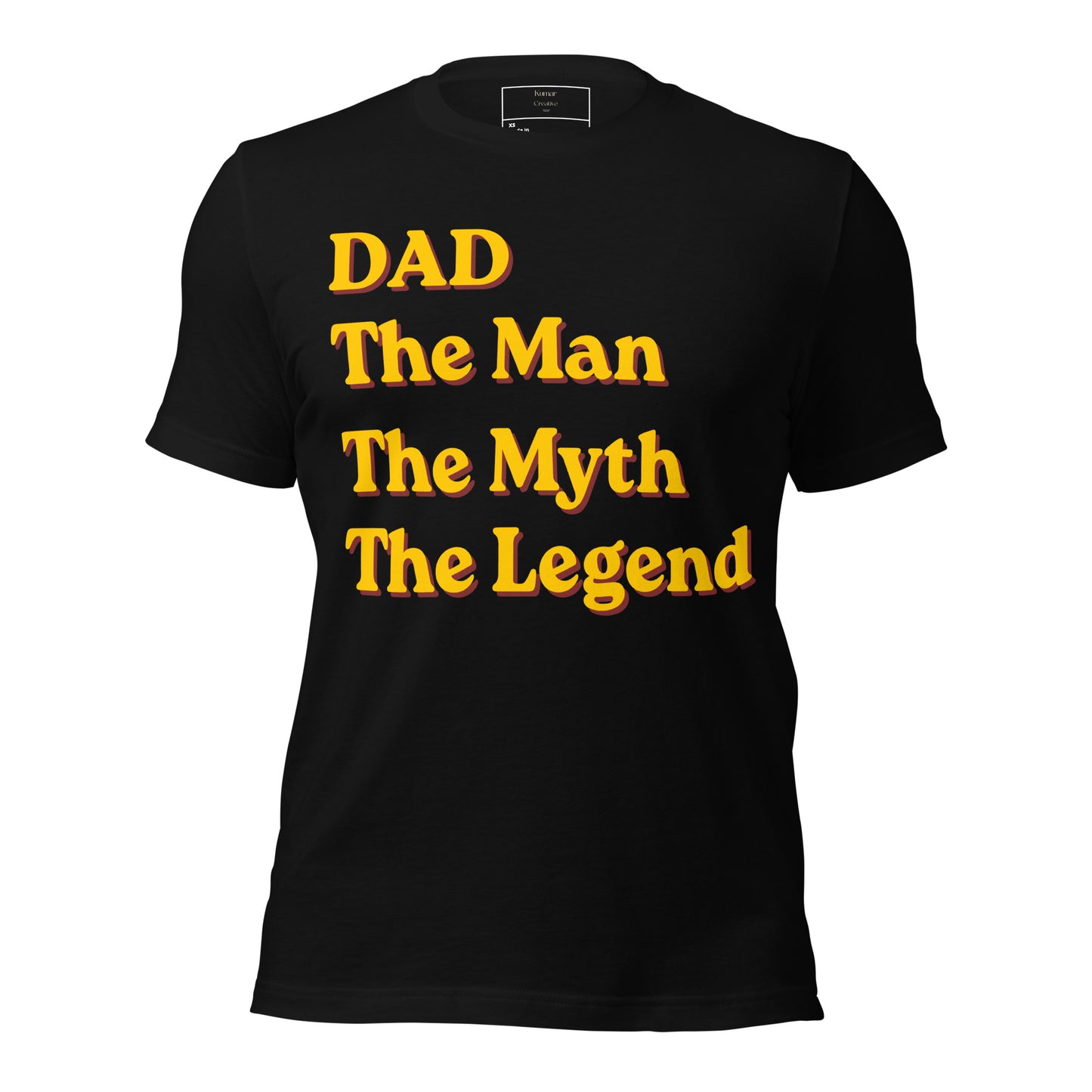 Dad The Man The Myth The Legend Black Tee