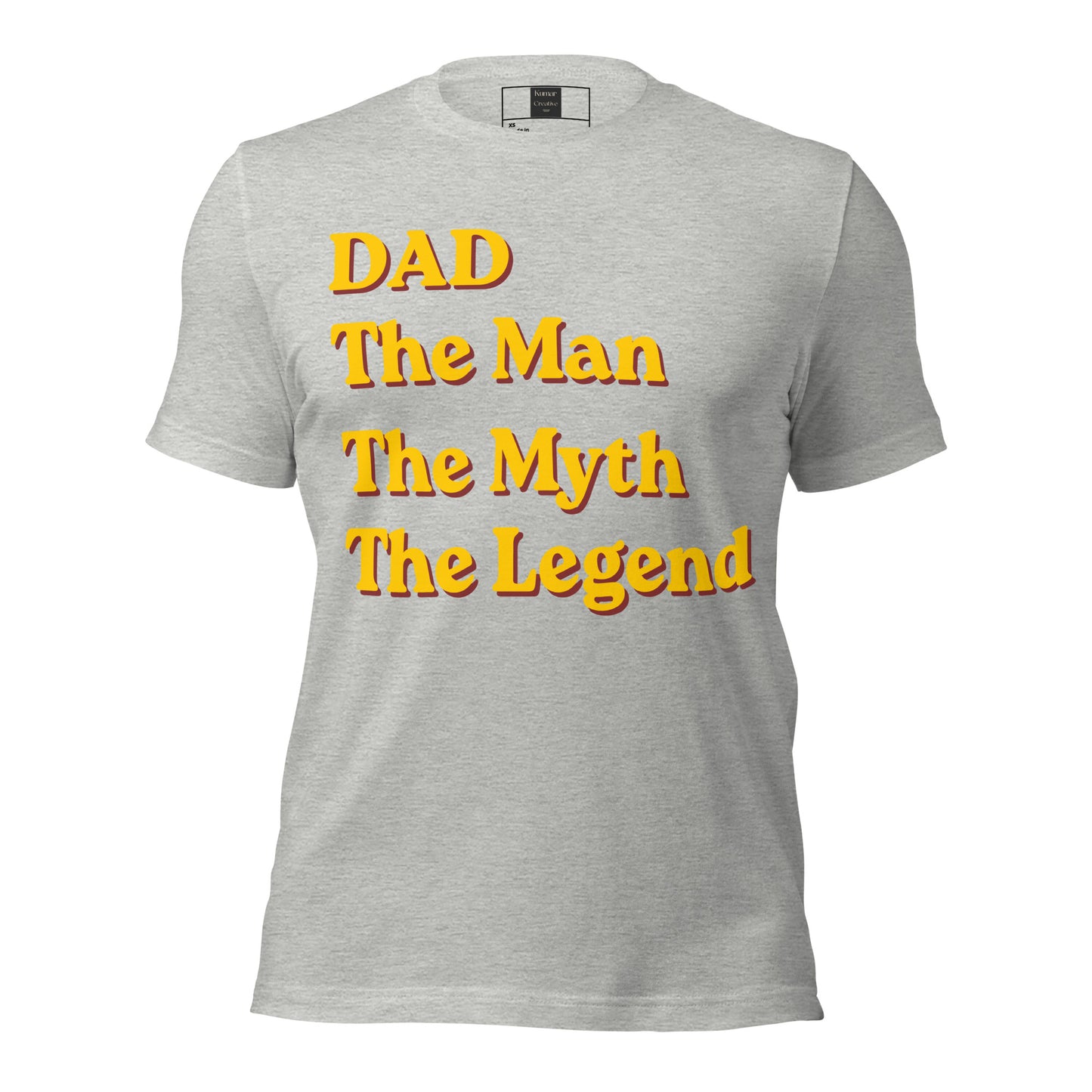 Dad The Man The Myth The Legend Grey T-Shirt