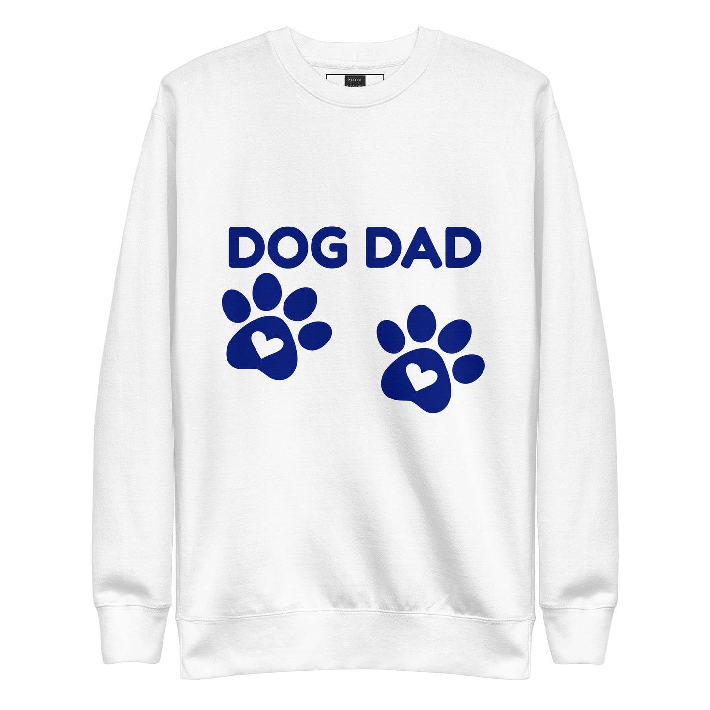 Dog Dad Sweater in White
