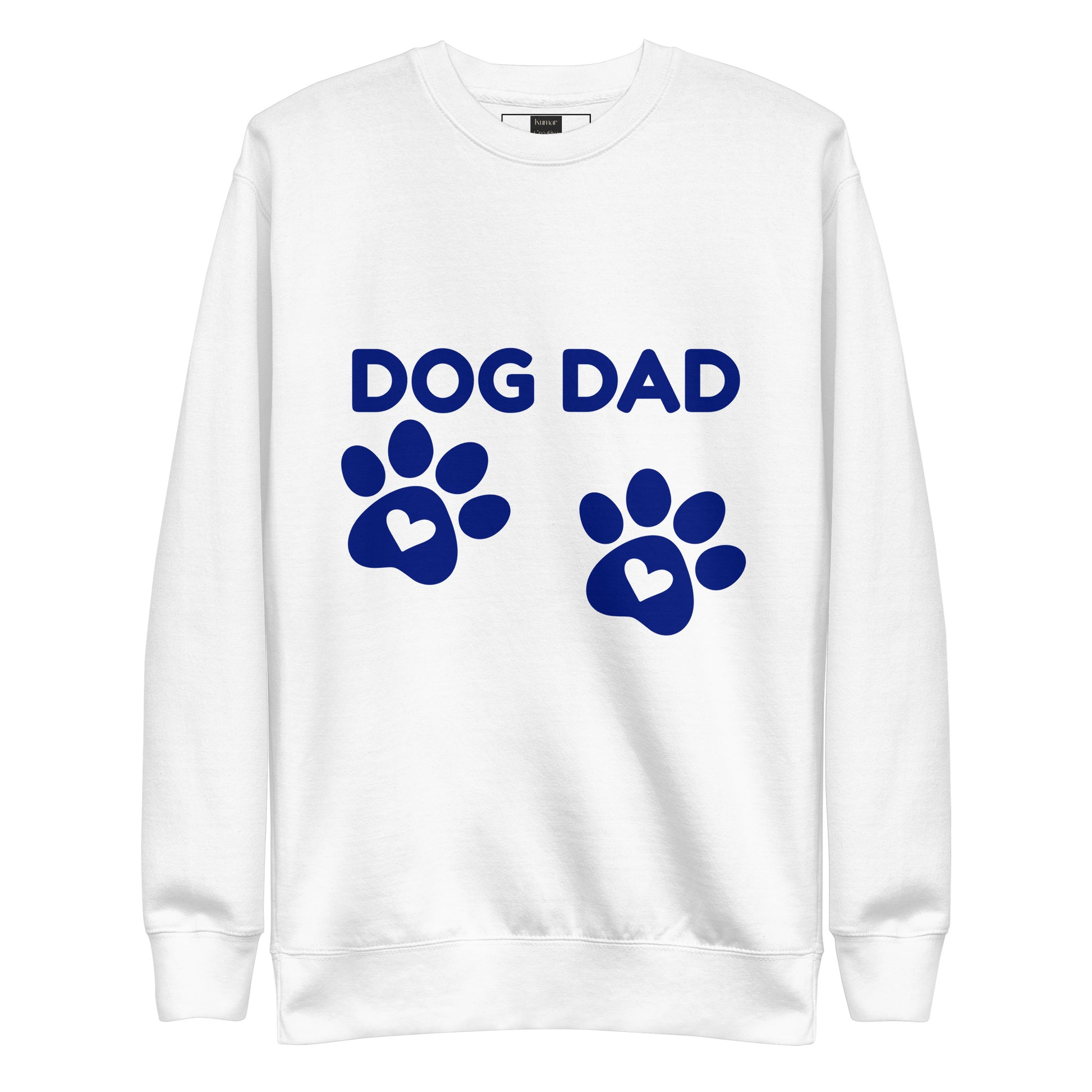 Dog Dad Sweater in White