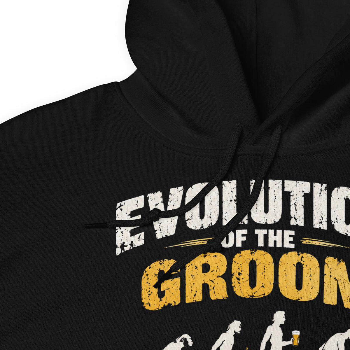 Evolution Of The Groom Stag Night Black Party Hoodie