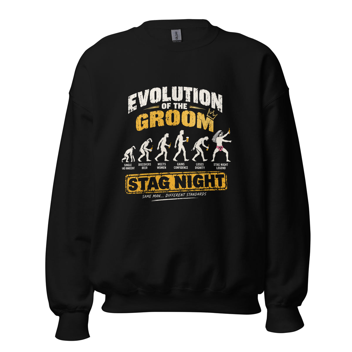 Evolution Of The Groom Stag Night Jumper