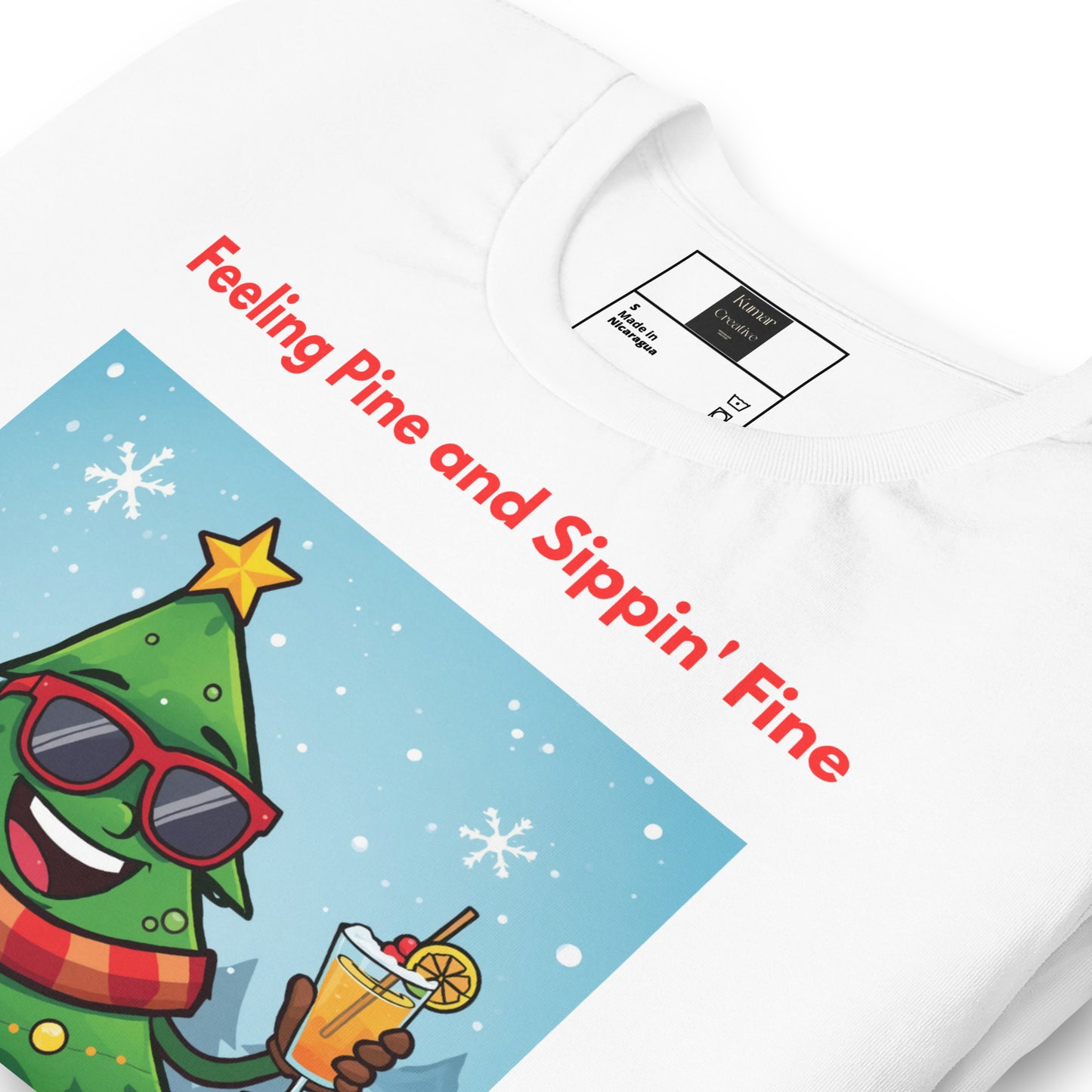 Feeling Pine and Sippin' Fine Folded Tee