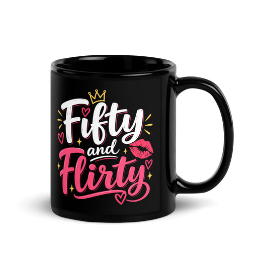Fifty And Flirty Mug