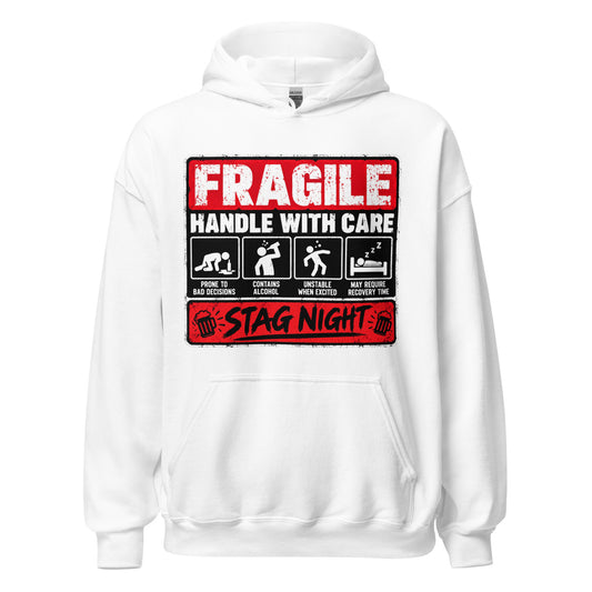 Fragile Handle With Care Stag Night Hoodie