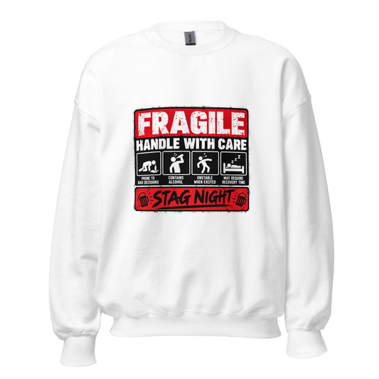 Fragile Handle With Care Stag Night Jumper