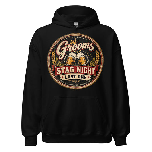 Grooms Last One Stag Night Hoodie