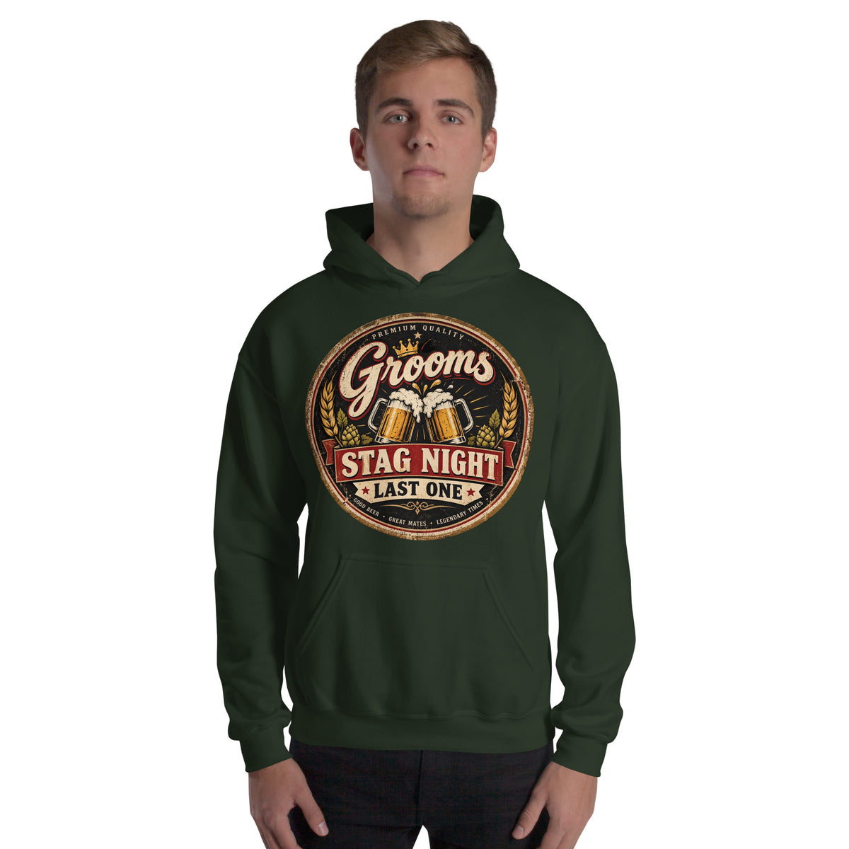 Grooms Last One Stag Night Hoody