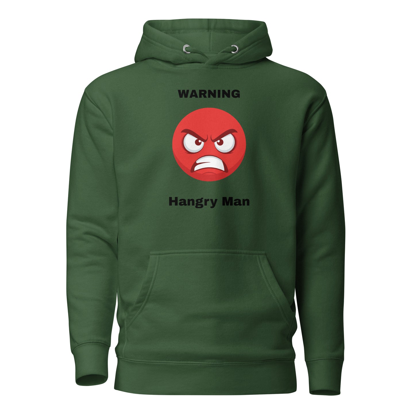 Hangry Man Green Hoodie