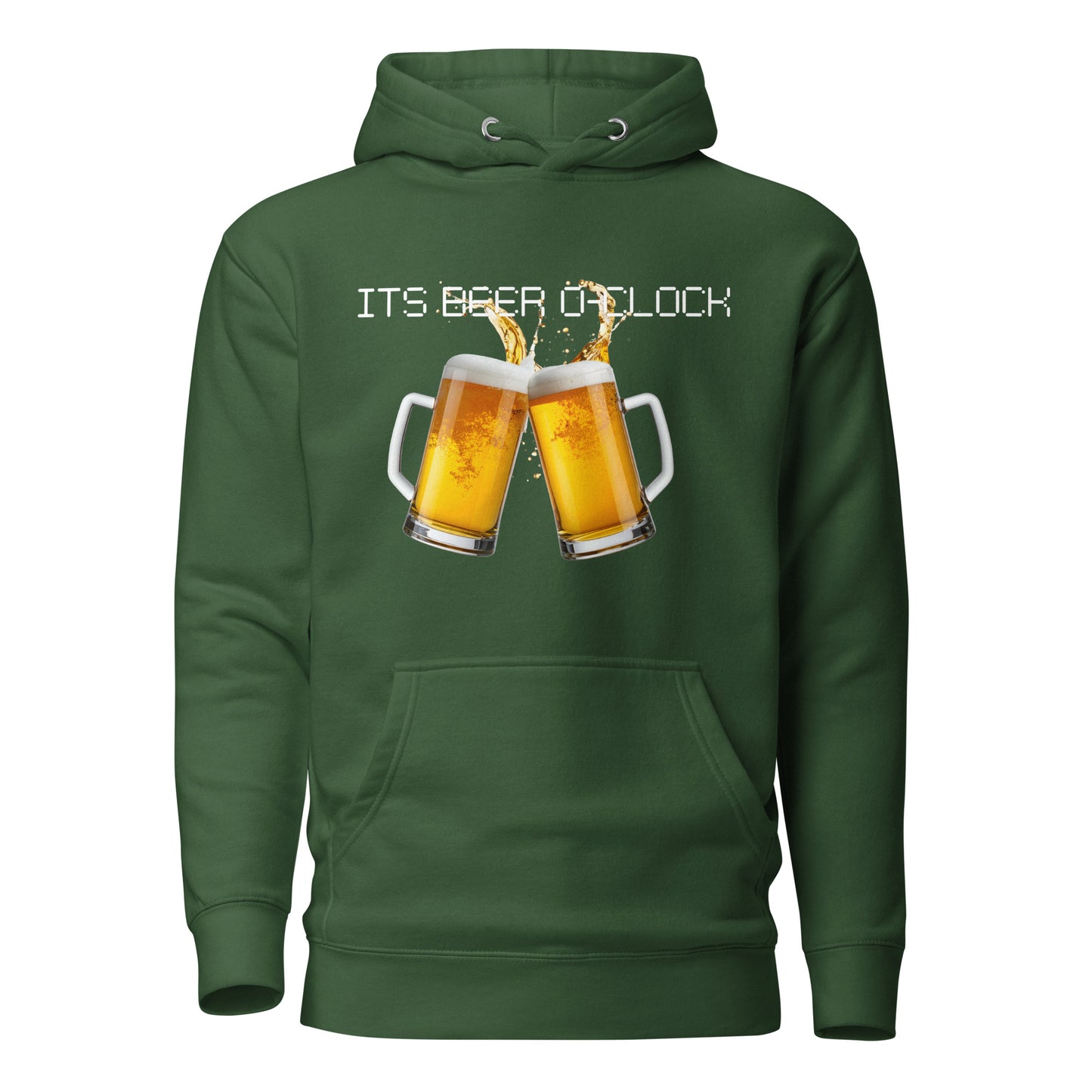 It's Beer O'Clock Green Hoodie