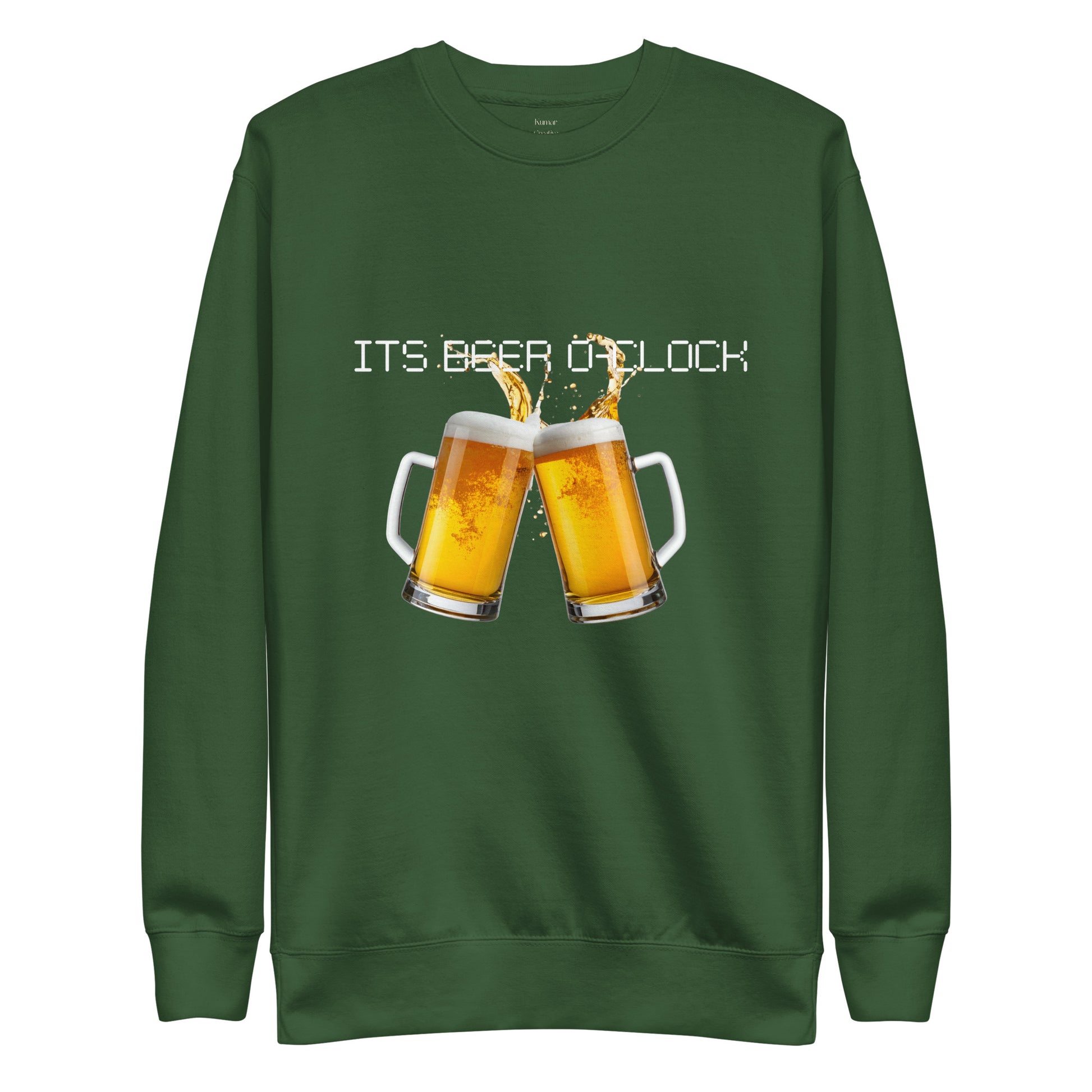It's Beer O'Clock Green Sweater