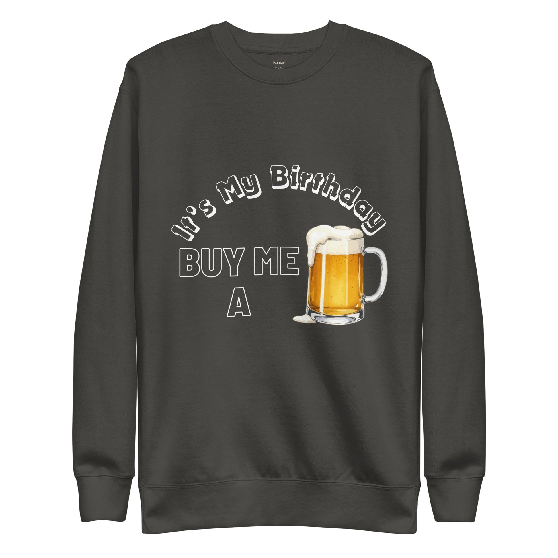 It's My Birthday Grey Sweat Top