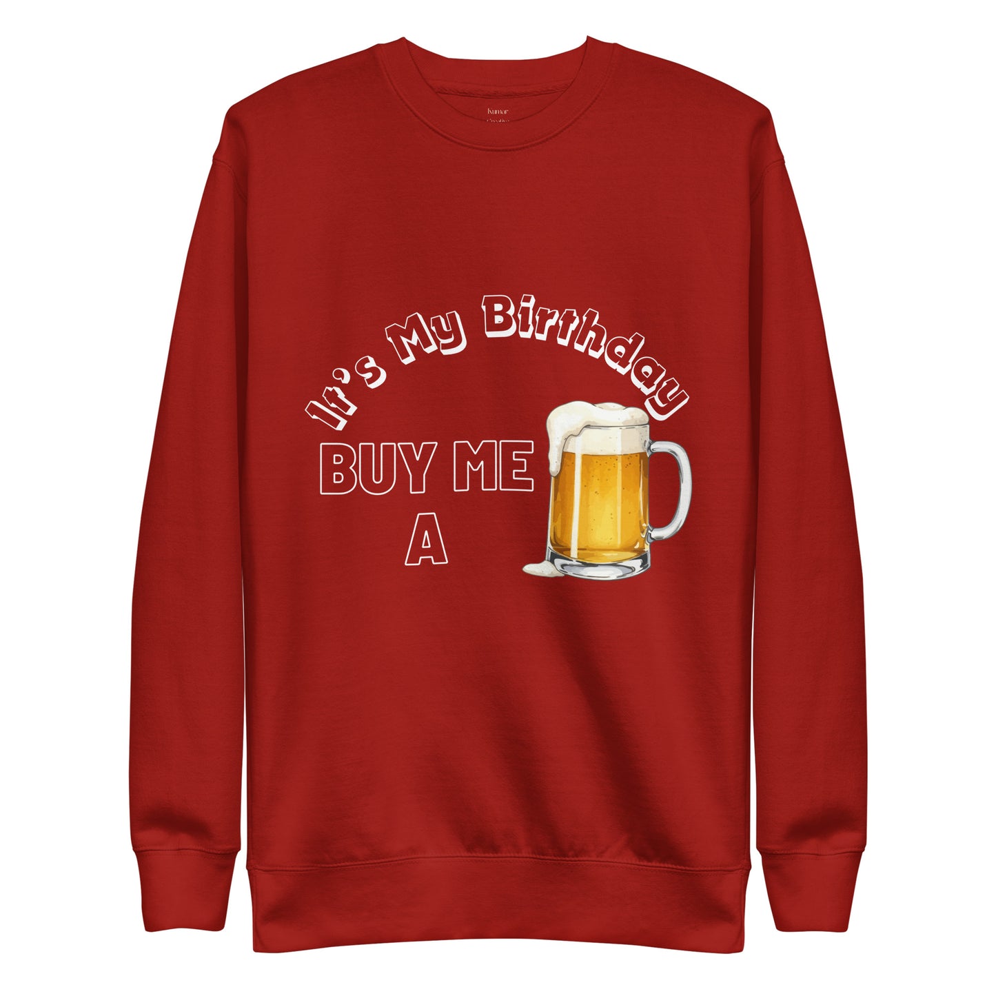 It's My Birthday Red Sweat Top