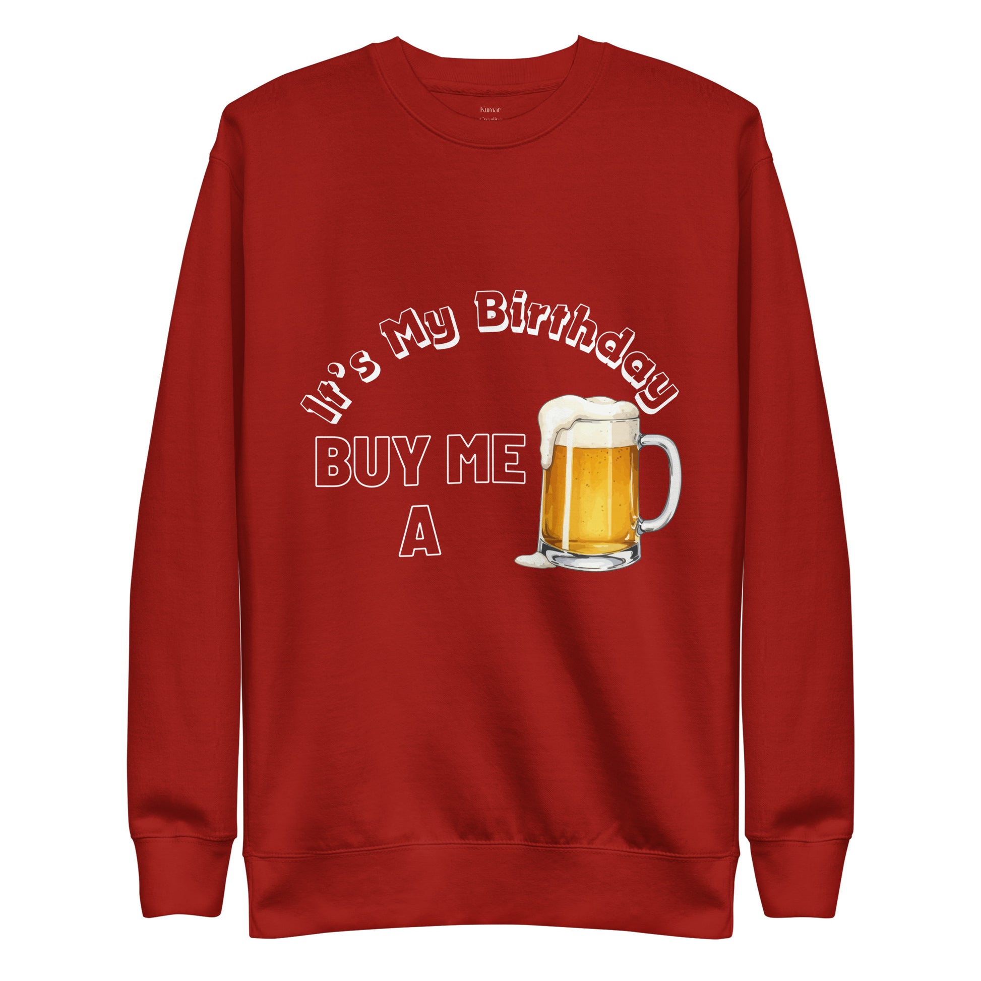 It's My Birthday Red Sweat Top