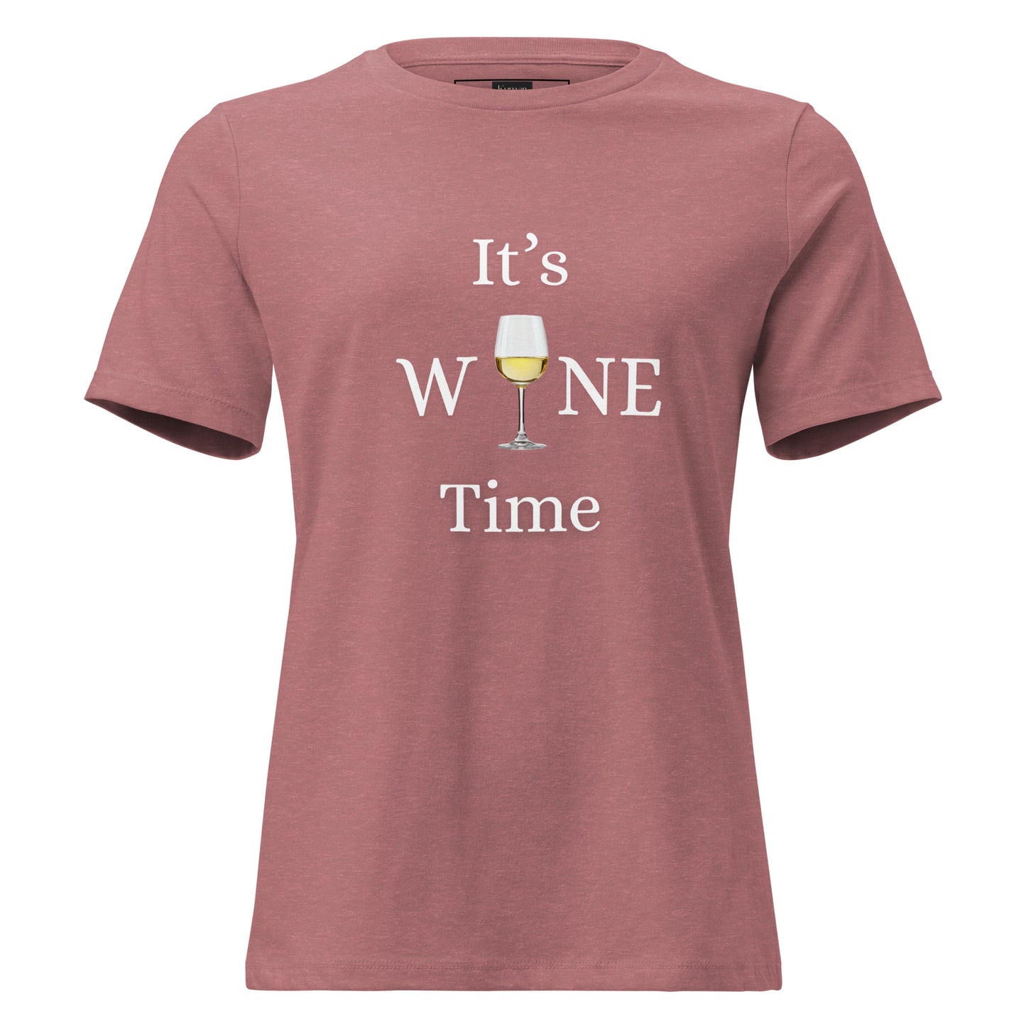 Pink It's Wine Time Ladies Tee