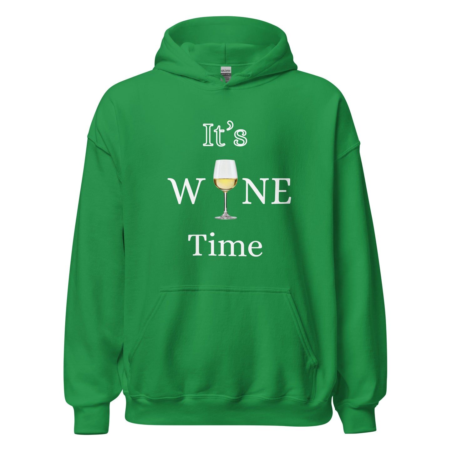 It's Wine Time Women's Hoodie (Green)
