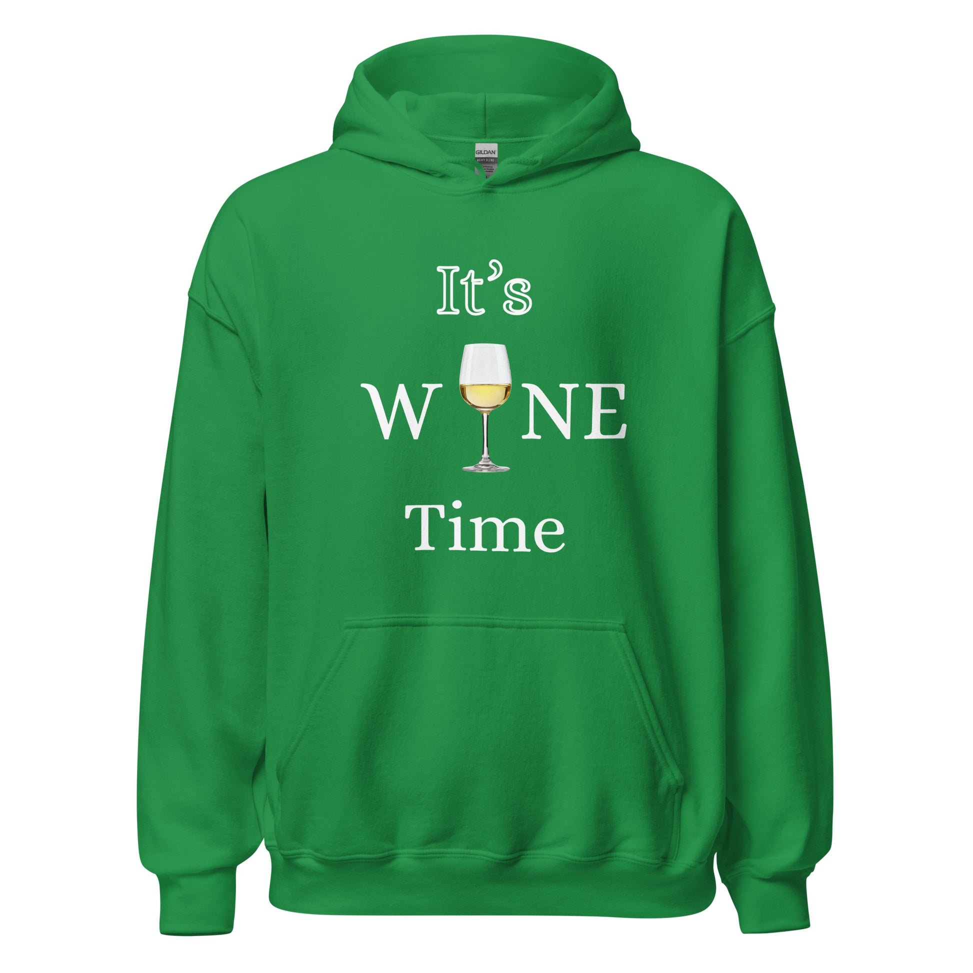 It's Wine Time Women's Hoodie (Green)