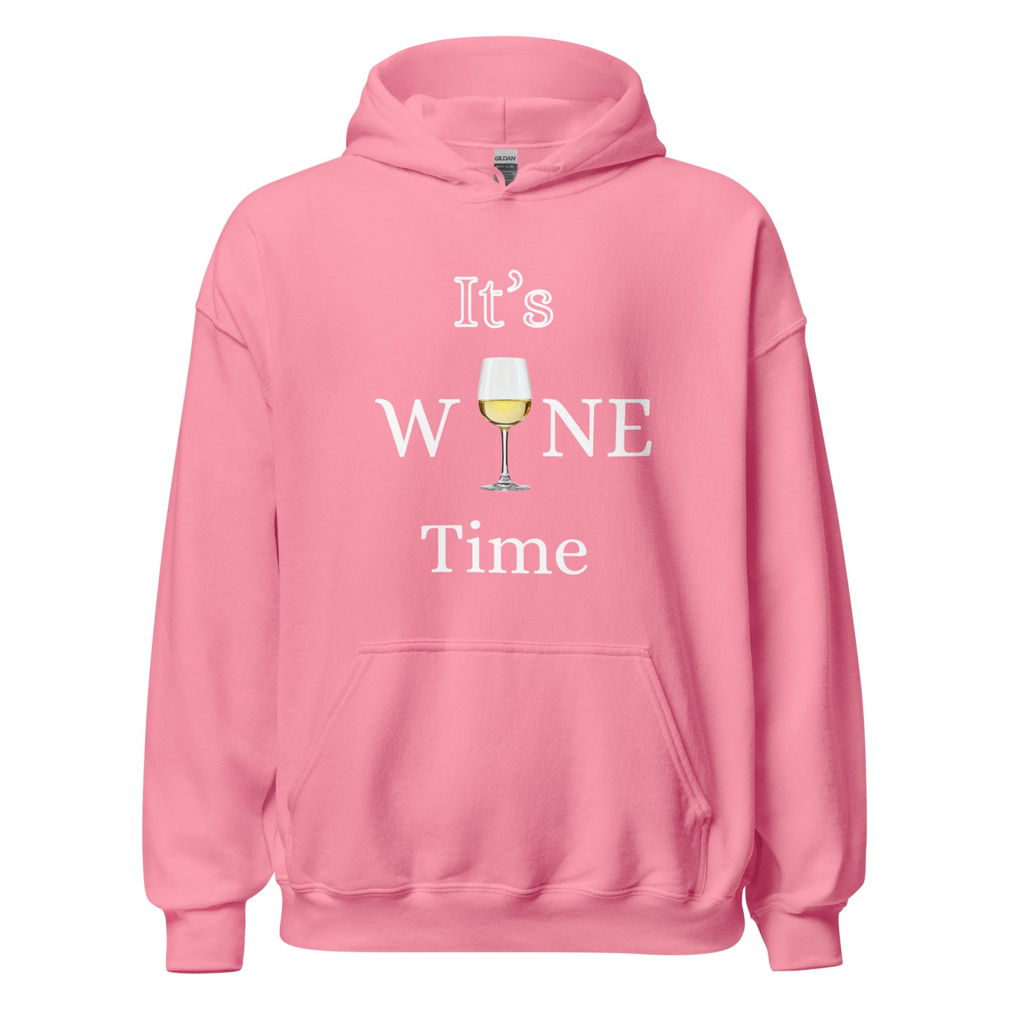 It's Wine Time Women's Hoodie (Pink)