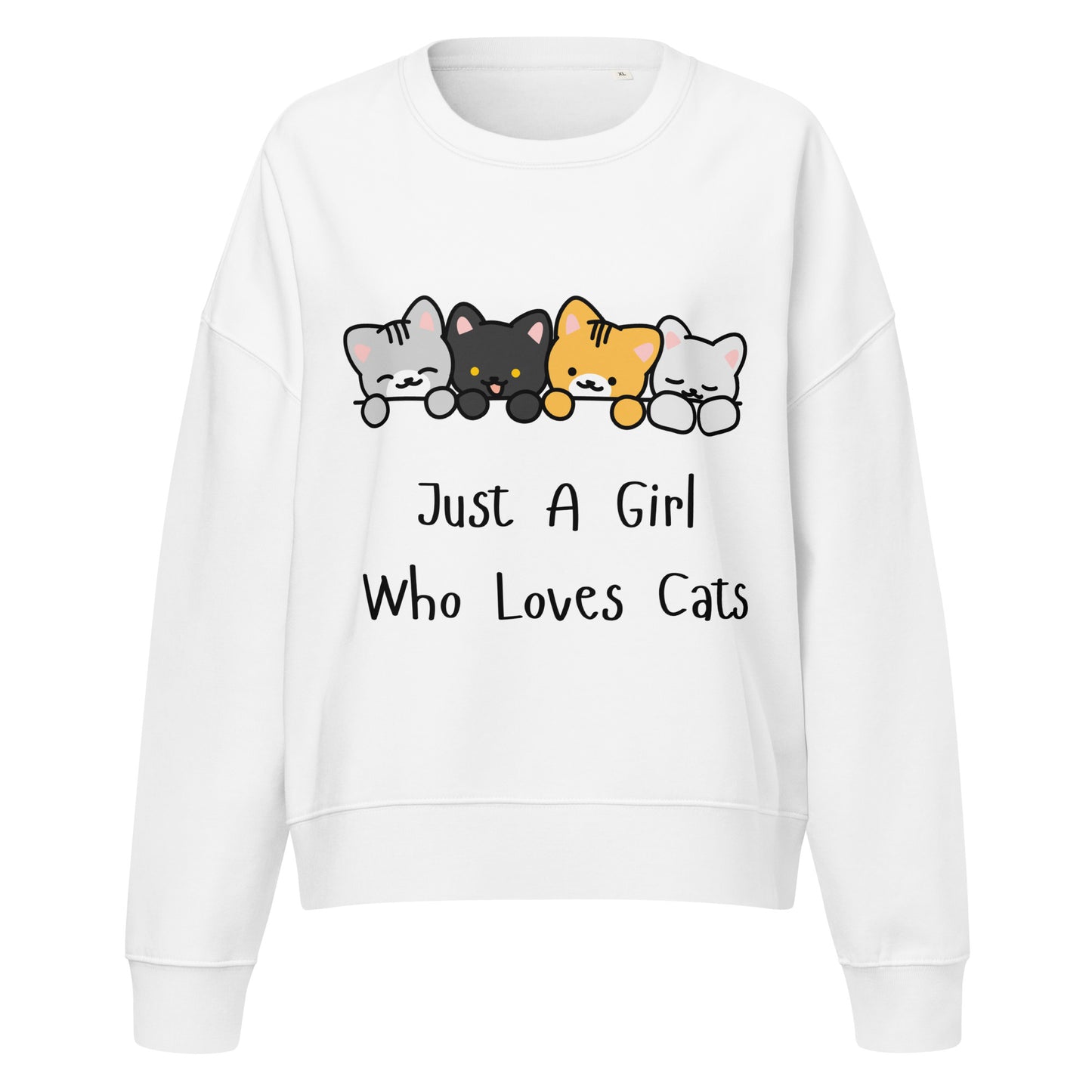Just A Girl Who Loves Cats (White)