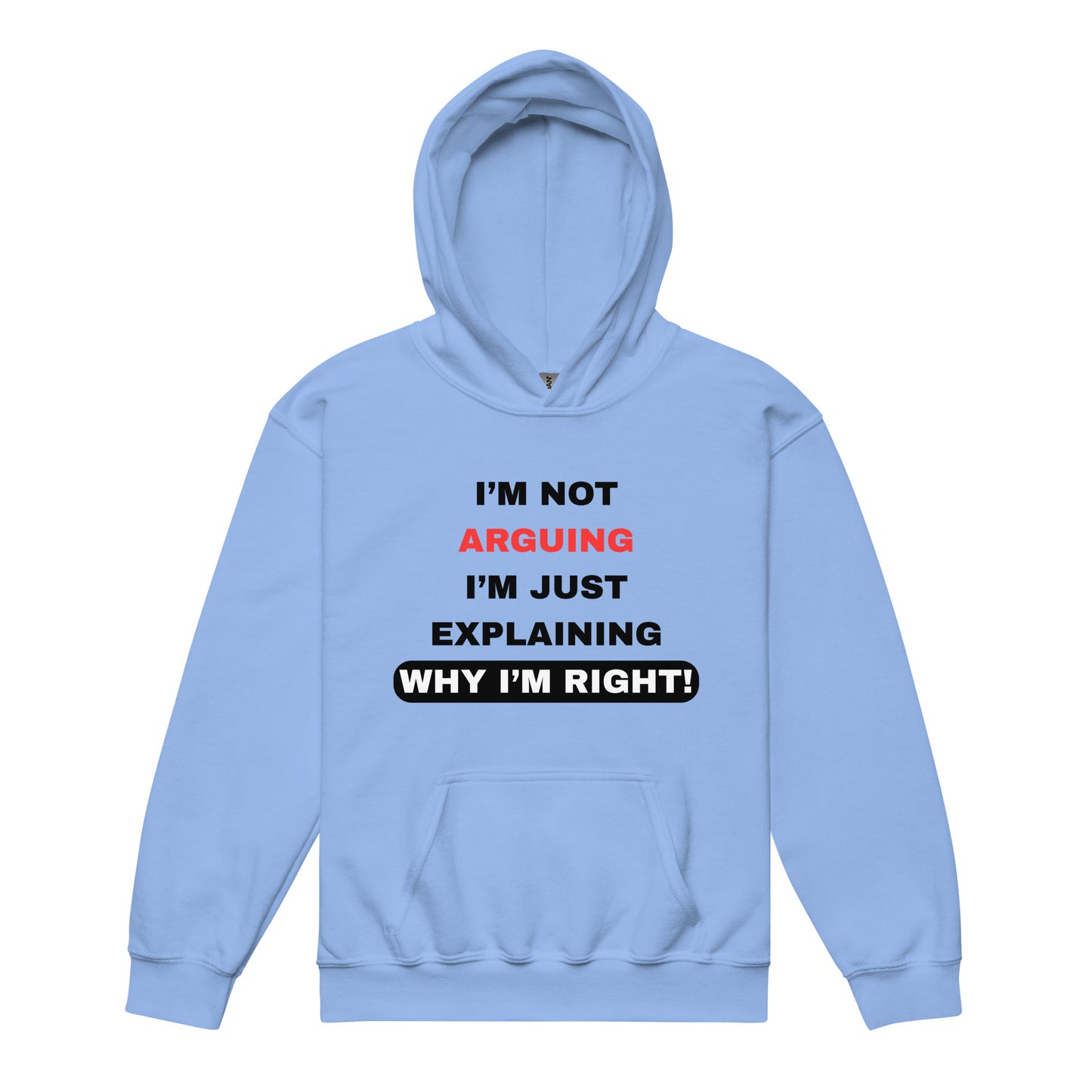 Kids I'm Not Arguing I'm Just Explaining Blue Hoodie