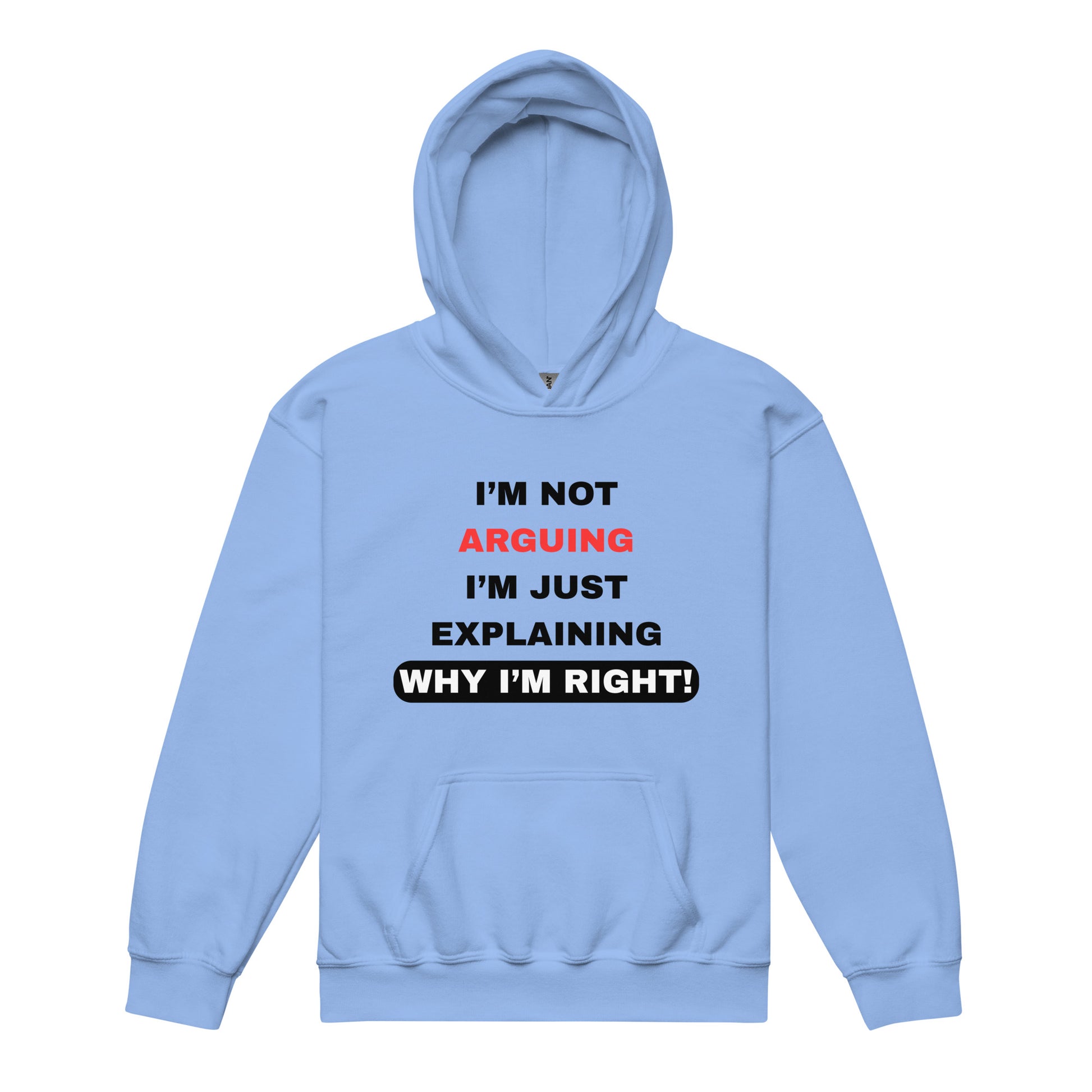 Kids I'm Not Arguing I'm Just Explaining Blue Hoodie