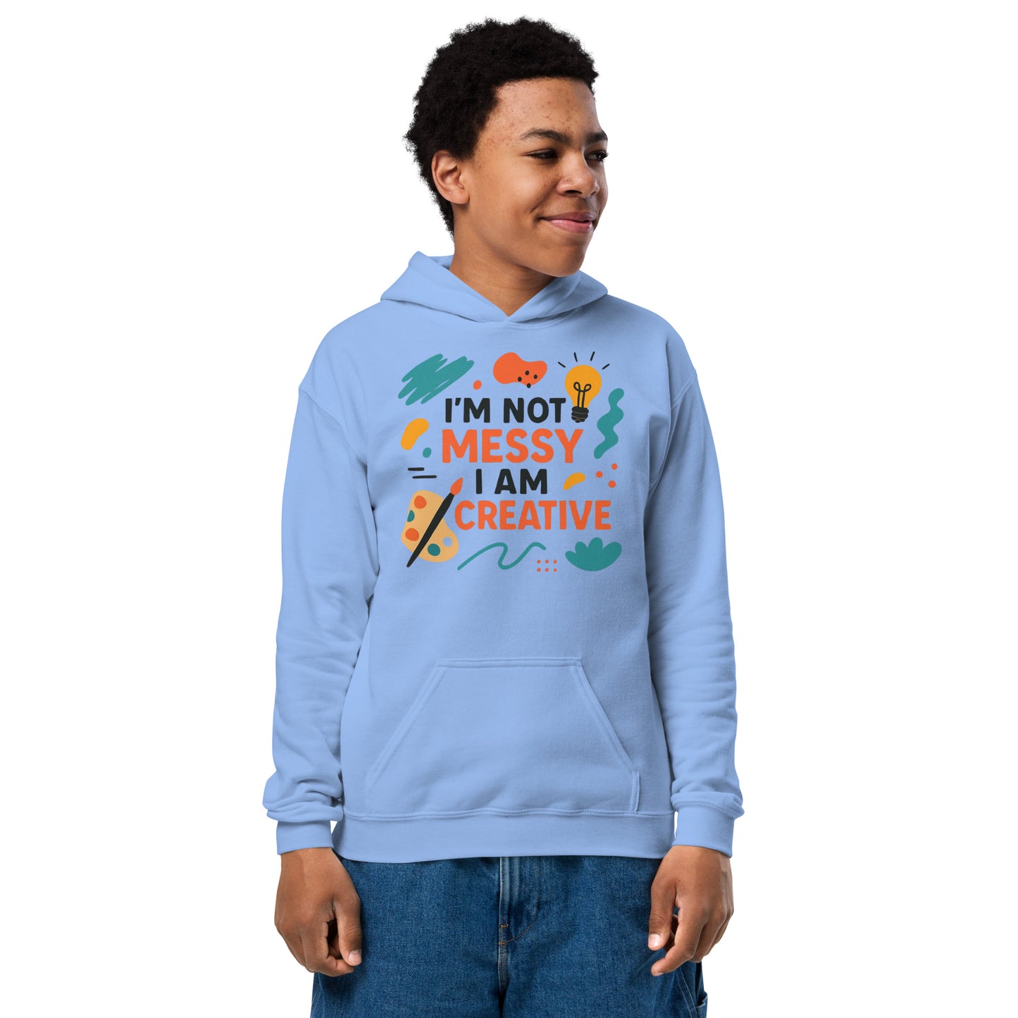 Kids Lilac I/m Not Messy Hoodie
