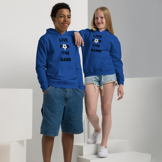 Live For The Game Kids Blue Hoodie