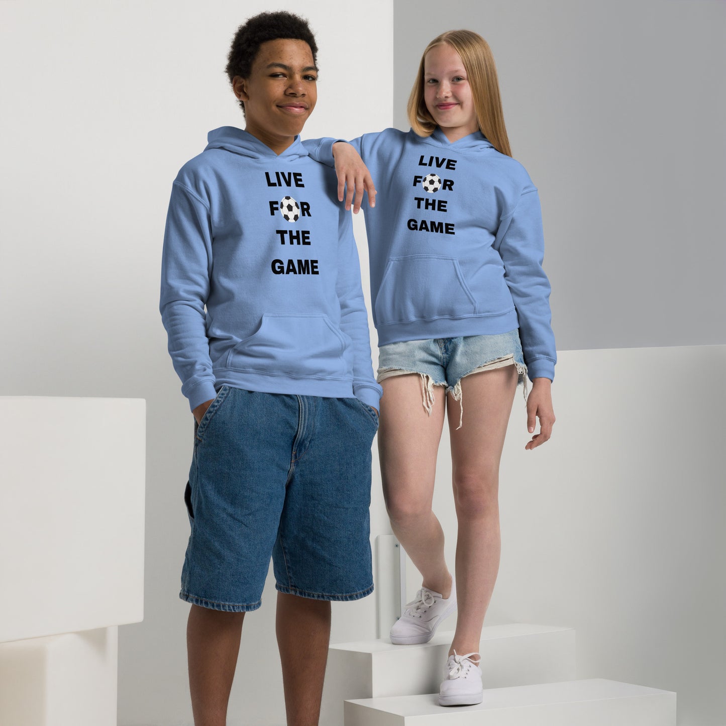 Kids Live For The Game Lilac Hoodie