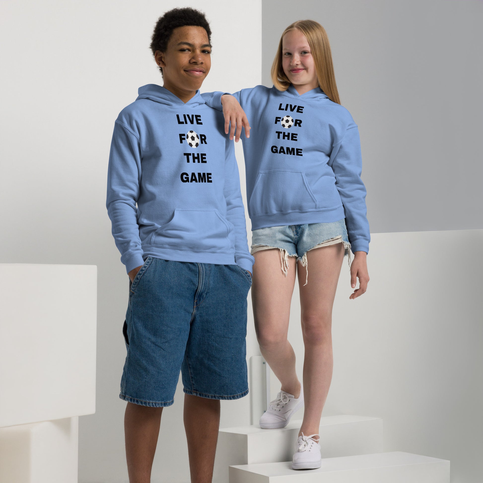 Kids Live For The Game Lilac Hoodie