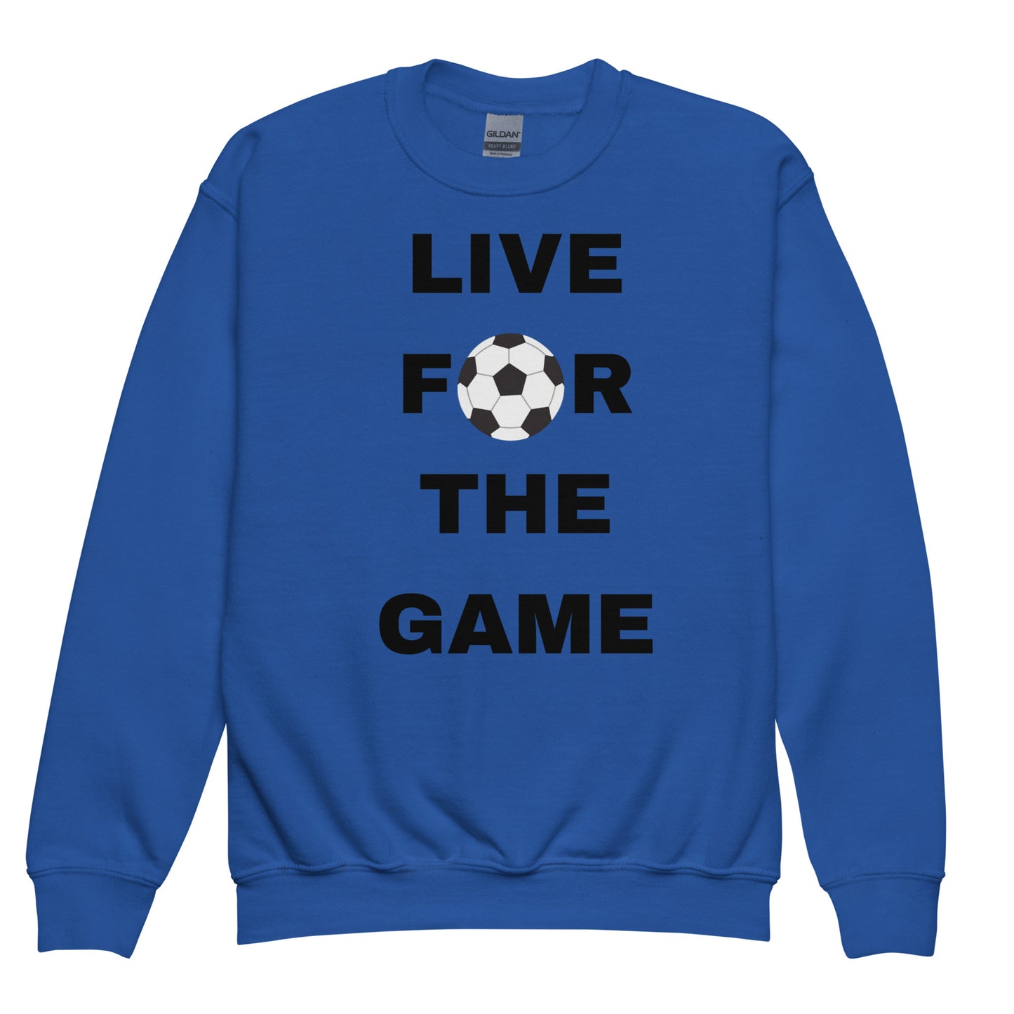 Kids Live For The Game Blue Sweatshirt