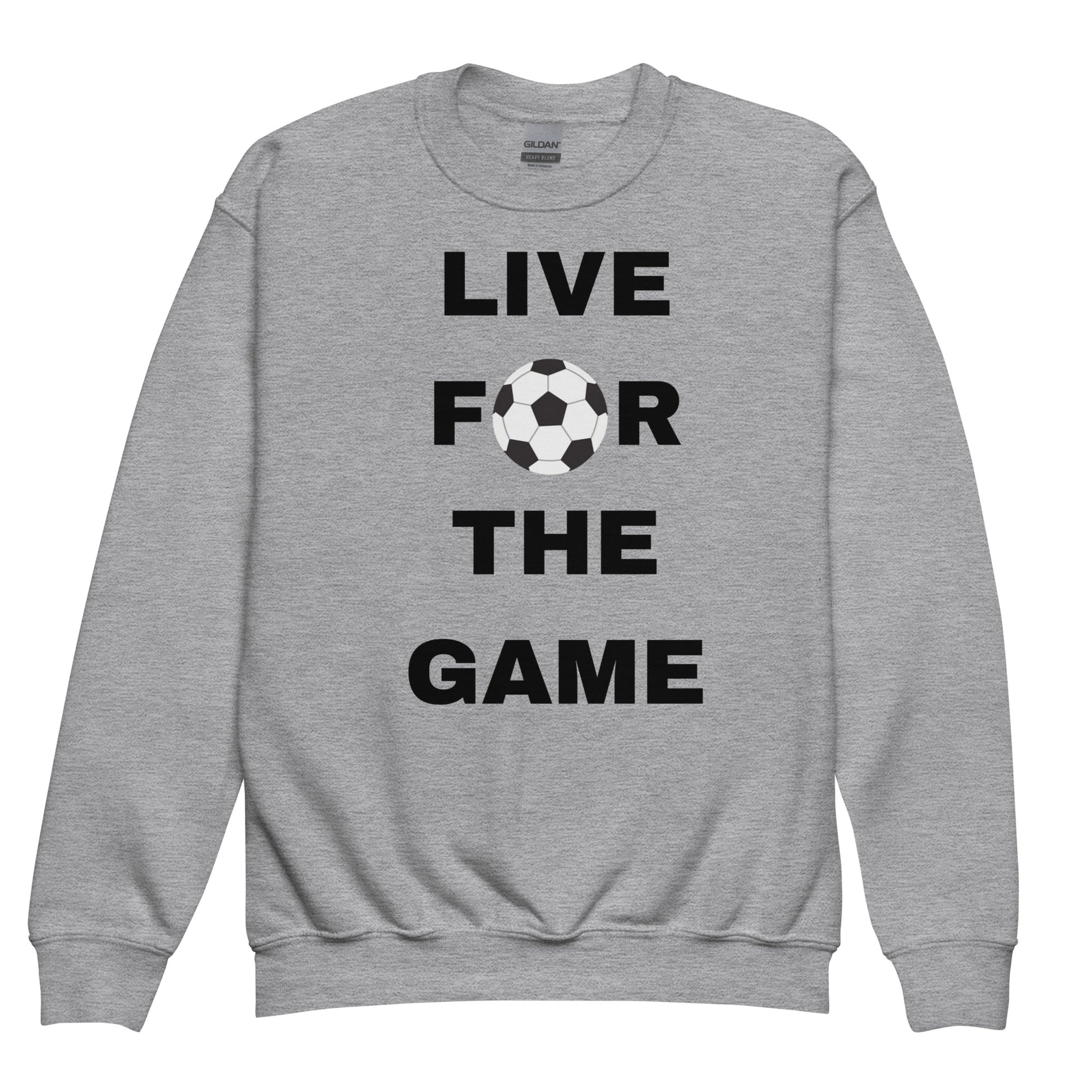 Kids Live For The Game Grey Sweatshirt