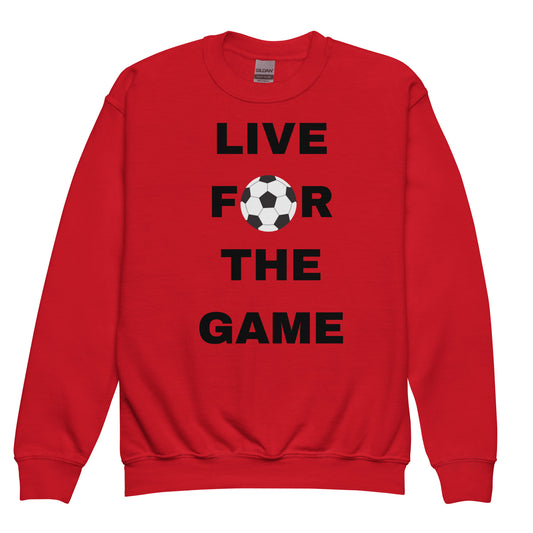 Kids Live For The Game Red Sweatshirt