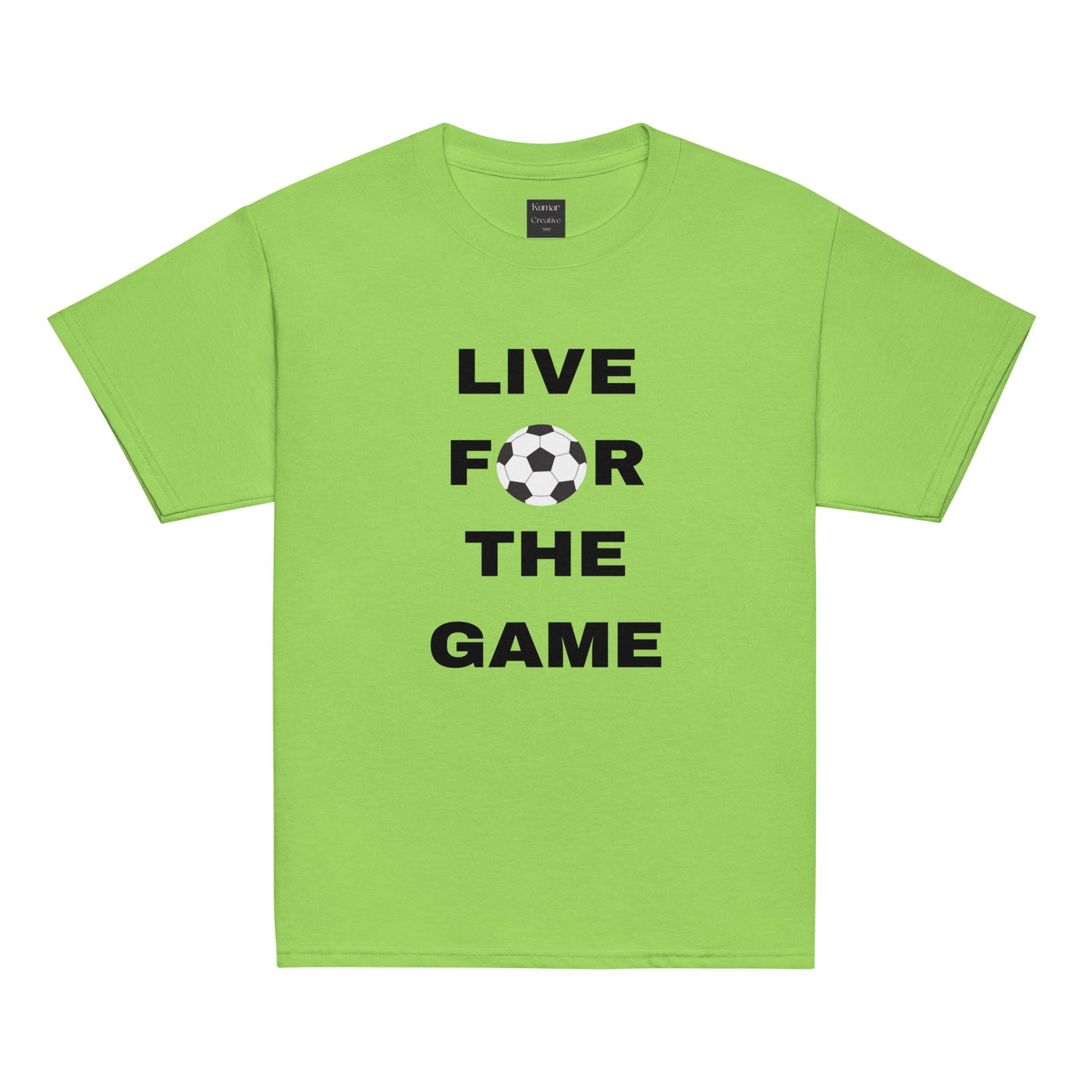 Kids Live For The Game Green Tee