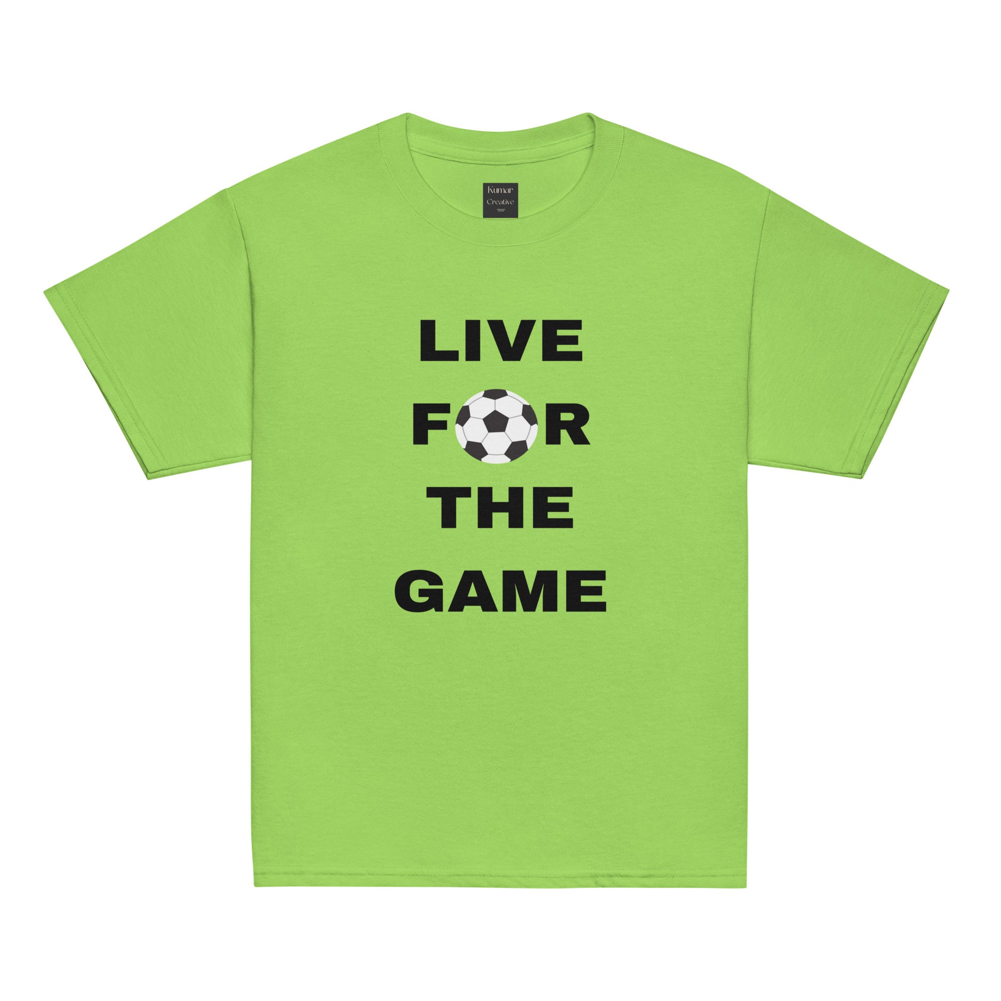 Kids Live For The Game Green Tee