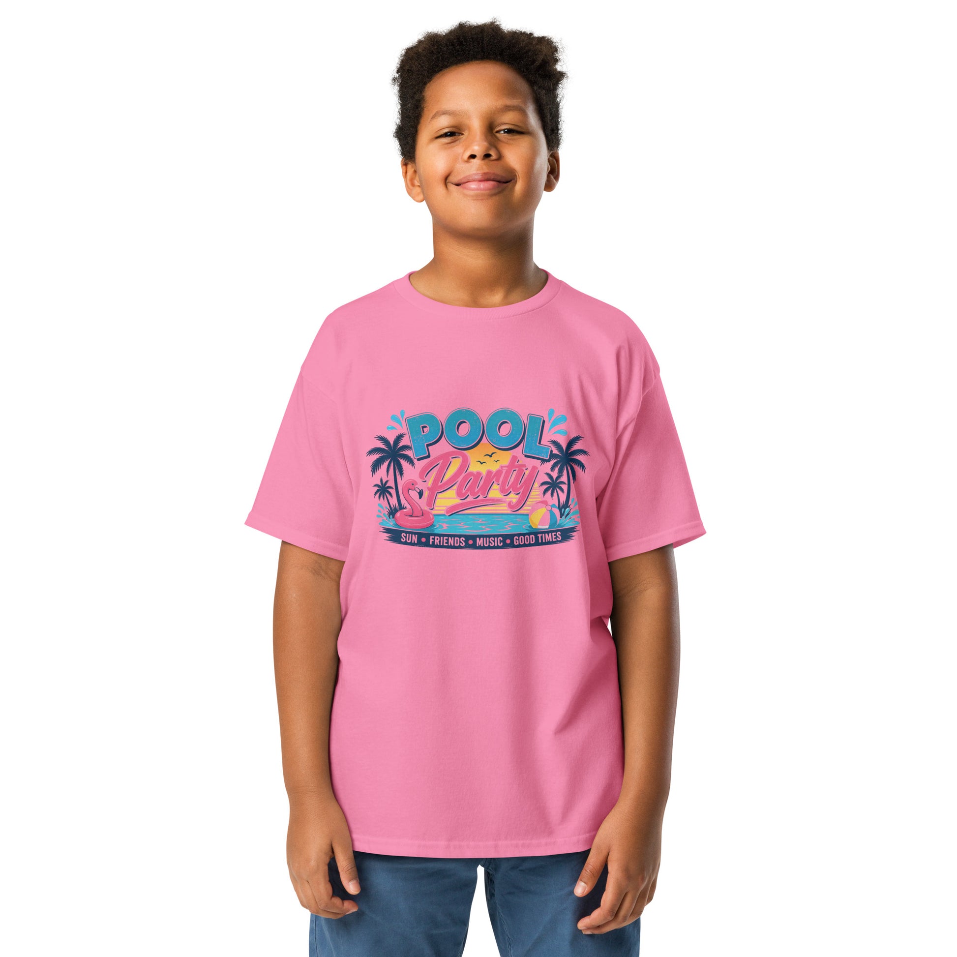Kids Pink Pool Party Tee