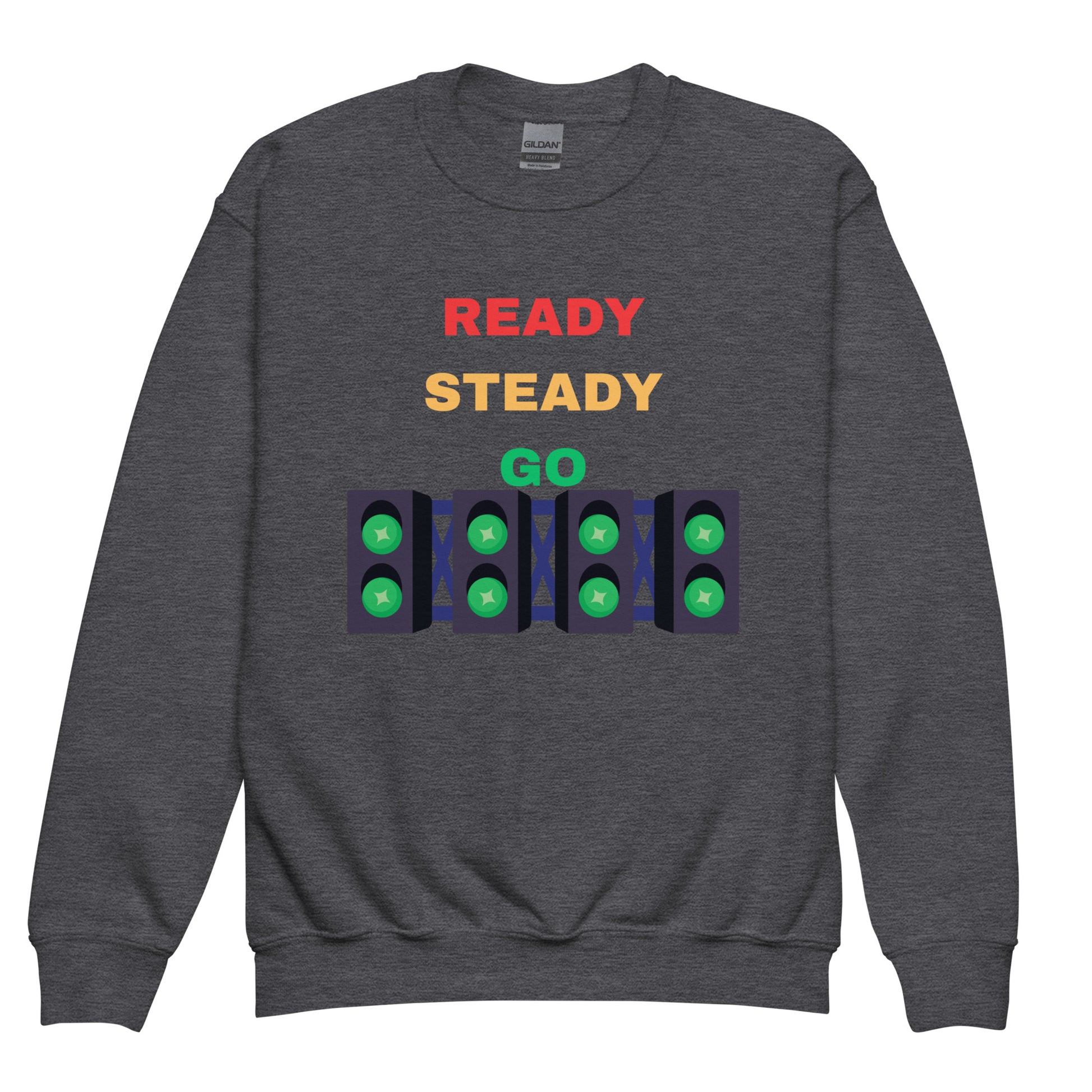 Kids Grey Ready Steady Go Sweat Top