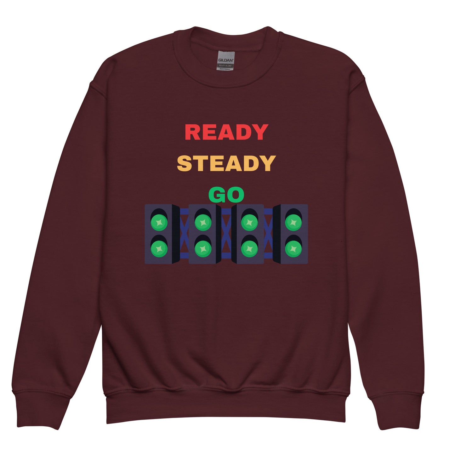 Ready Steady Go Maroon Kids Sweater