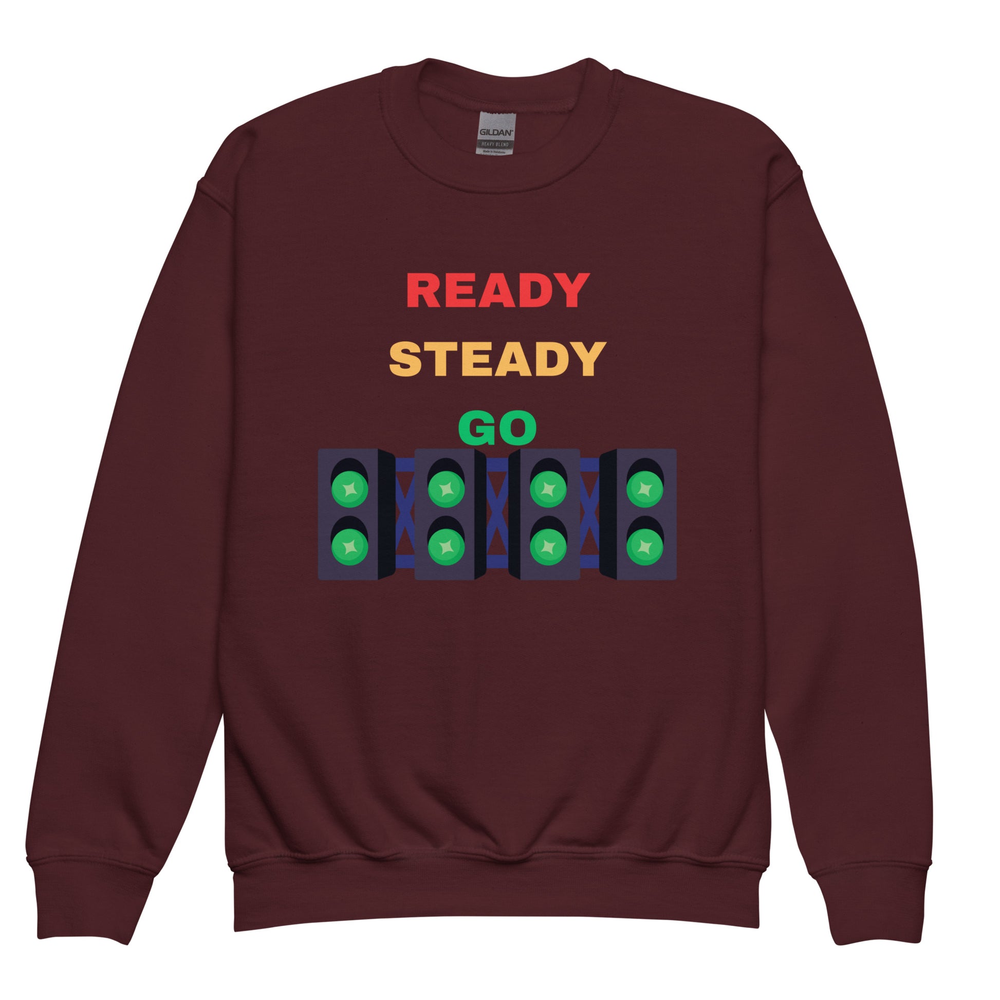 Ready Steady Go Maroon Kids Sweater