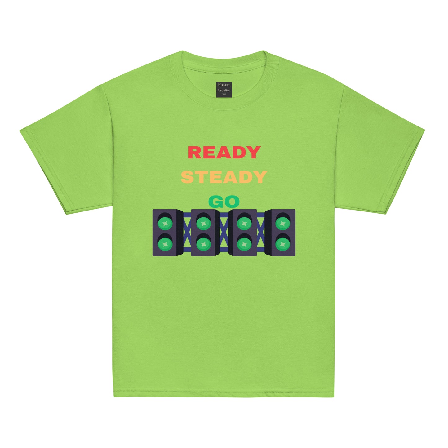 Kids Ready Steady Go Green T-Shirt