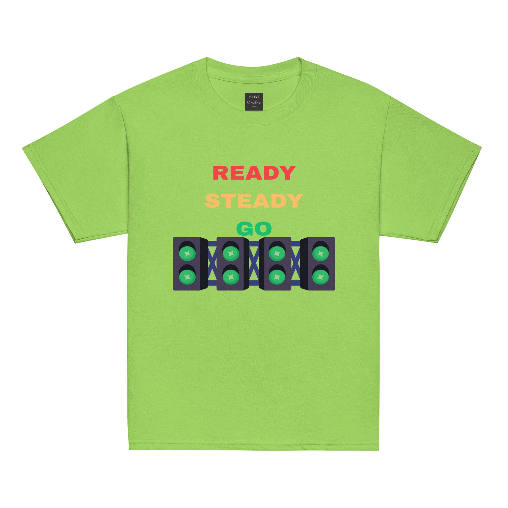 Kids Ready Steady Go Green T-Shirt