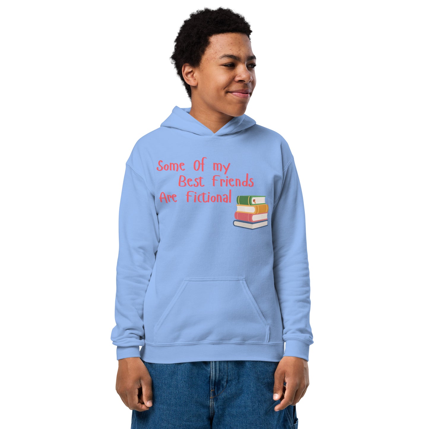 Kids Lilac Some Of My Best Friends Are Fictional Hoodie