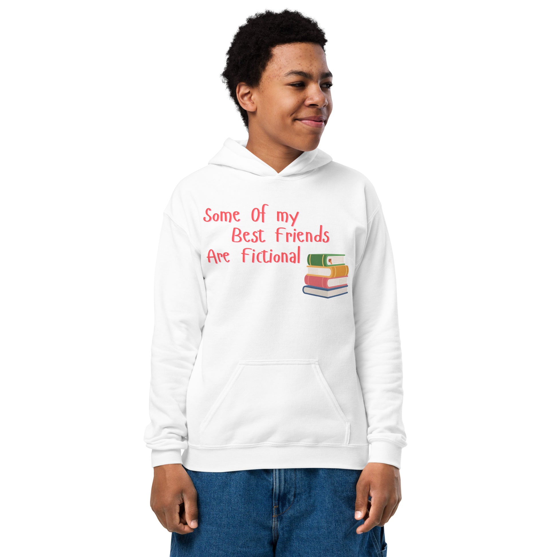 Kids White Some Of My Best Friends Are Fictional Hoodie